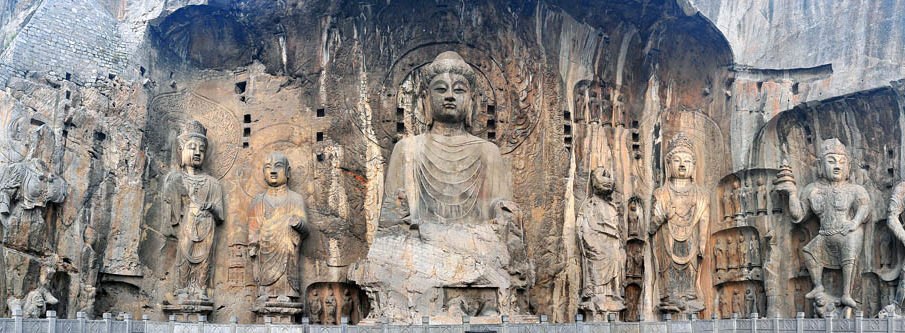 The Longmen Grottoes, a UNESCO World Heritage site near Luoyang